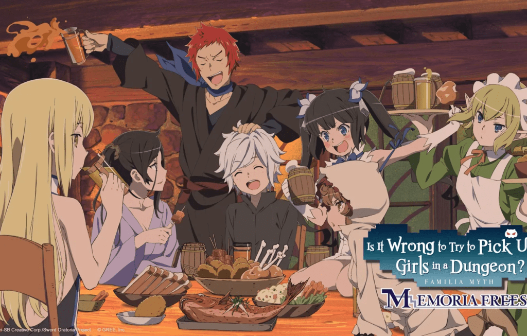 action anime - is it wrong to try to pick up girls in dungeon too